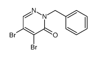 2-benzyl-4,5-dibromopyridazin-3-one Structure