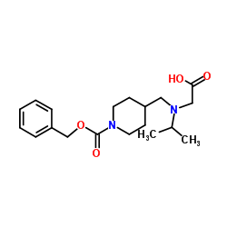 N-({1-[(Benzyloxy)carbonyl]-4-piperidinyl}methyl)-N-isopropylglycine Structure