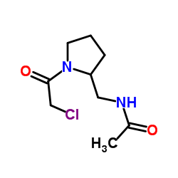 N-{[1-(Chloroacetyl)-2-pyrrolidinyl]methyl}acetamide结构式