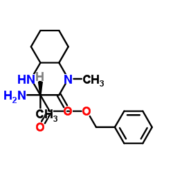 Benzyl {2-[alanyl(methyl)amino]cyclohexyl}carbamate结构式