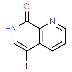 5-碘-1,7-萘啶-8(7H)-酮结构式