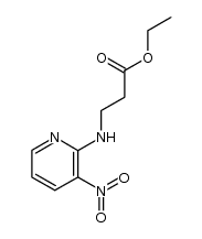 3-[(3-nitro-2-pyridinyl)amino]propanoic acid ethyl ester Structure