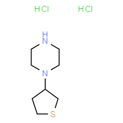 1-(Thiolan-3-yl)piperazine dihydrochloride结构式