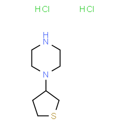 1-(Thiolan-3-yl)piperazine dihydrochloride structure