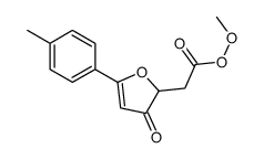 methyl 2-[5-(4-methylphenyl)-3-oxo-2-furyl]ethaneperoxoate structure