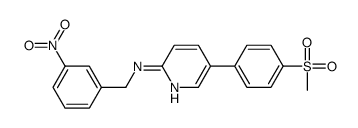 5-(4-methylsulfonylphenyl)-N-[(3-nitrophenyl)methyl]pyridin-2-amine Structure