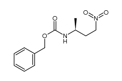 (3S)-N-benzyloxycarbonyl-3-amino-1-nitrobutane结构式