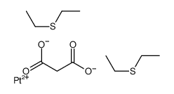 ethylsulfanylethane,platinum(2+),propanedioate结构式