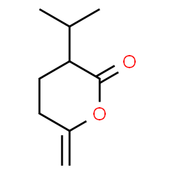 2H-Pyran-2-one,tetrahydro-6-methylene-3-(1-methylethyl)-(9CI) structure