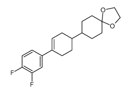 8-[4-(3,4-difluorophenyl)cyclohex-3-en-1-yl]-1,4-dioxaspiro[4.5]decane结构式