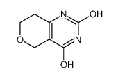 7,8-dihydro-5H-pyrano[4,3-d]pyrimidine-2,4-diol结构式
