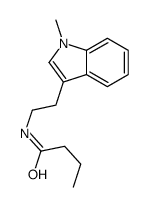 N-[2-(1-methylindol-3-yl)ethyl]butanamide Structure