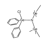 chlorodiphenyl{bis(trimethylgermyl)amino}germane Structure