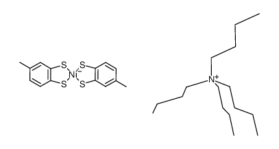 Tetrabutylammonium bis(4-methyl-1,2-benzenedithiolato)nickelate picture