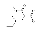 dimethyl (S)-2-(2-methylbutyl)malonate Structure