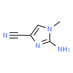 1H-Imidazole-4-carbonitrile,2-amino-1-methyl-(9CI) Structure