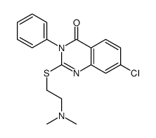 7-chloro-2-[2-(dimethylamino)ethylsulfanyl]-3-phenylquinazolin-4-one结构式