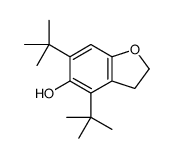 4,6-ditert-butyl-2,3-dihydro-1-benzofuran-5-ol Structure