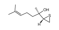 (R)-6-methyl-2-((S)-thiiran-2-yl)hept-5-en-2-ol结构式