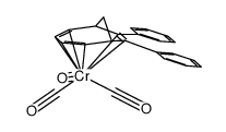 tricarbonyl(η(2:4)-7,8-diphenylbicyclo[4.2.1]nona-2,4,7-triene)chromium(0) Structure