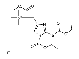 N(Im)-Ethoxycarbonyl-S-ethoxycarbonyl L-Ergothioneine Methyl Ester Iodide structure