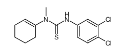 1-(1-Cyclohexenyl-(1))-1-methyl-3-(3,4-dichlor-phenyl)-2-thioharnstoff结构式