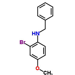 N-Benzyl-2-bromo-4-methoxyaniline Structure