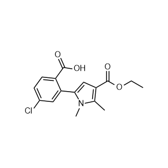 4-氯-2-(4-乙氧羰基)-1,5-二甲基-1H-吡咯-2-基)苯甲酸图片