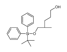 (4R)-5-[tert-butyl(diphenyl)silyl]oxy-4-methylpentan-1-ol结构式