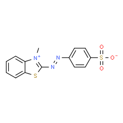 3-Methyl-2-((p-sulfophenyl)azo)benzothiazoliumhydroxideinnersalt picture