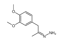 1-(3,4-dimethoxyphenyl)propan-2-ylidenehydrazine结构式