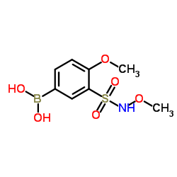 (4-Methoxy-3-(N-Methoxysulfamoyl)phenyl)boronic acid structure