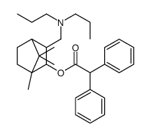 [2-[(dipropylamino)methyl]-4,7,7-trimethyl-3-bicyclo[2.2.1]heptanyl] 2,2-diphenylacetate结构式