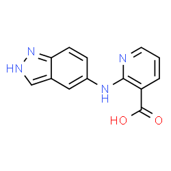 2-(1H-indazol-5-ylamino)-nicotinic acid Structure