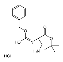 CBZ-BETA-AMINO-L-ALANINE TERT-BUTYL ESTER HYDROCHLORIDE结构式