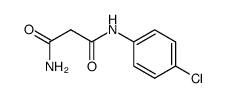 N-(4-Chlor-phenyl)-malonsaeure-diamid结构式