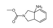 2H-Isoindole-2-carboxylicacid,3a-amino-1,3,3a,7a-tetrahydro-,methylester, structure