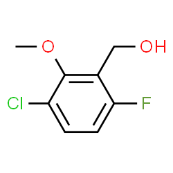 (3-Chloro-6-fluoro-2-methoxyphenyl)methanol结构式