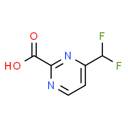 4-(Difluoromethyl)pyrimidine-2-carboxylic acid structure