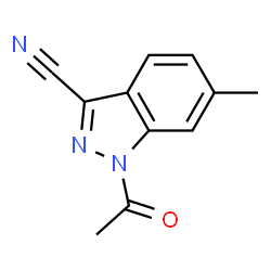 1-Acetyl-6-methyl-1H-indazole-3-carbonitrile结构式