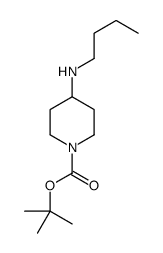 4-(丁基氨基)哌啶-1-羧酸叔丁酯结构式