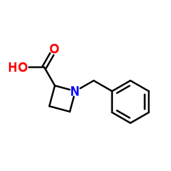 1-Benzyl-2-azetidinecarboxylic acid Structure