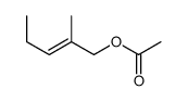 2-methyl-2-penten-1-yl acetate structure