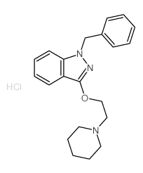 1-benzyl-3-[2-(1-piperidyl)ethoxy]indazole Structure