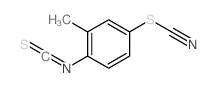 Thiocyanic acid,4-isothiocyanato-3-methylphenyl ester Structure