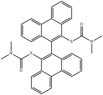 Carbamothioic acid, dimethyl-, S,S-9,9-biphenanthrene-10,10-diyl ester结构式