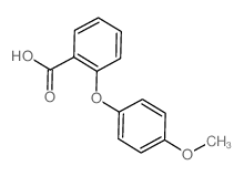 Benzoic acid, 2-(4-methoxyphenoxy)- structure