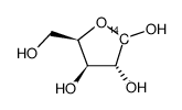 xylose, d-, [1-14c]结构式