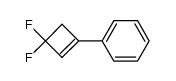 1,1-Difluor-3-phenyl-cyclobuten-(2) Structure