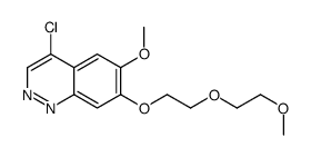 4-chloro-6-methoxy-7-[2-(2-methoxyethoxy)ethoxy]cinnoline结构式